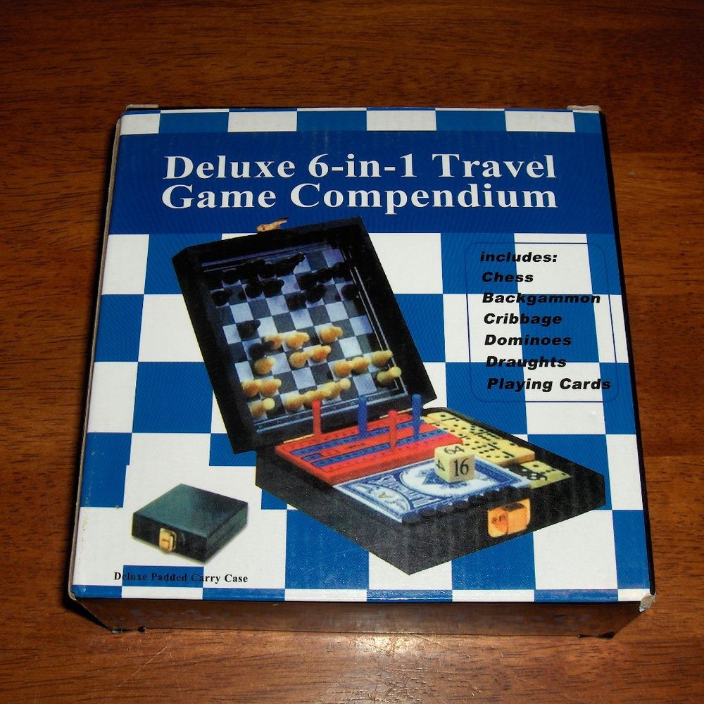 6 in 1 Travel Games, Approximate 6" x 6"